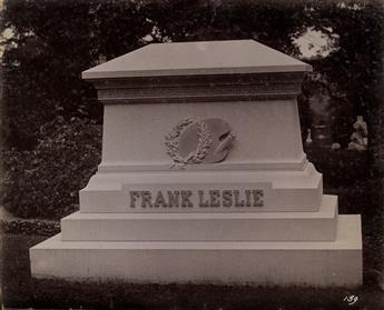 (CEMETERIES--TROY, NEW YORK) An album with more than 380 photographs of beautifully carved Victorian headstones, sarcophagi, mausoleums